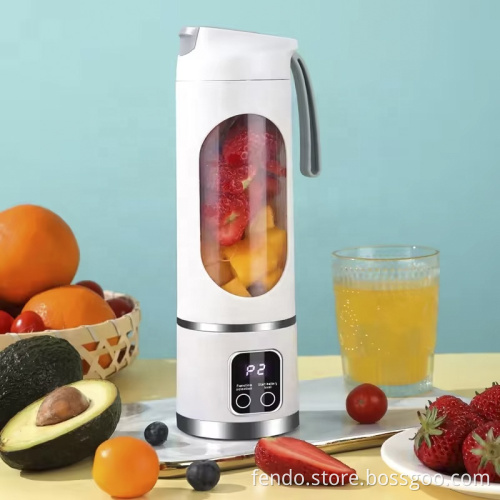 Portable Rechargeable Electric Vacuum Blender for Hot Sale: 450ml Automatic Fruit Juicer
